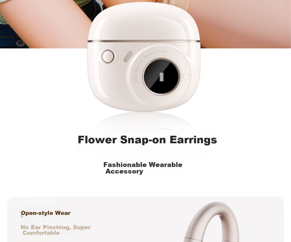 EDIFIER Clip-On Ear Clip Bluetooth Sports Earphones Fast Charging Long Battery Life Compatible with Apple Huawei Xiaomi OPPO Phones Festival Secret Night Blue 3