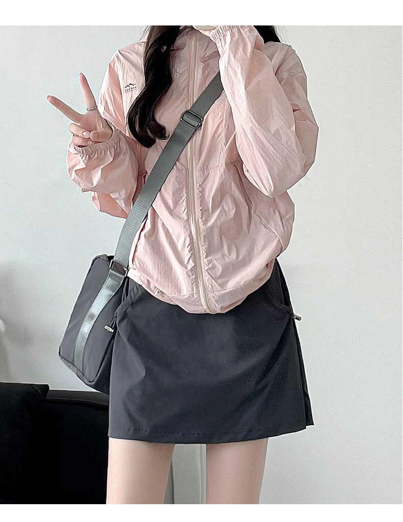 Langsha Ice Silk Workwear High-Waist Slim Quick-Dry A-Line Mini Skirt for Women Summer Thin Anti-Exposure Skirt for Petite 20