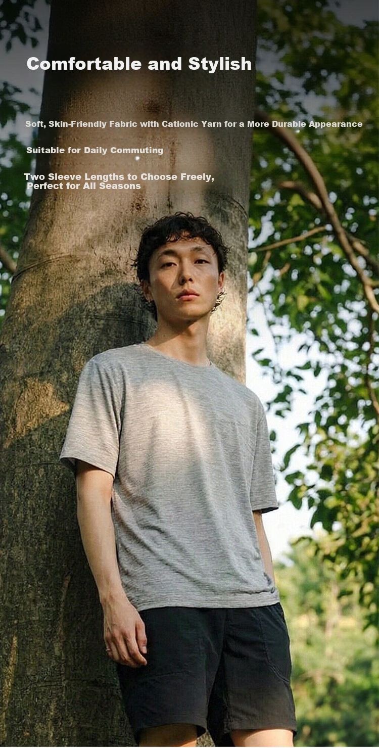 JD Jingzao D1 Quick-Dry Long Sleeve T-Shirt Men's 2026 Summer New Round Neck Women's T-Shirt Layered Cloud Gray S 10