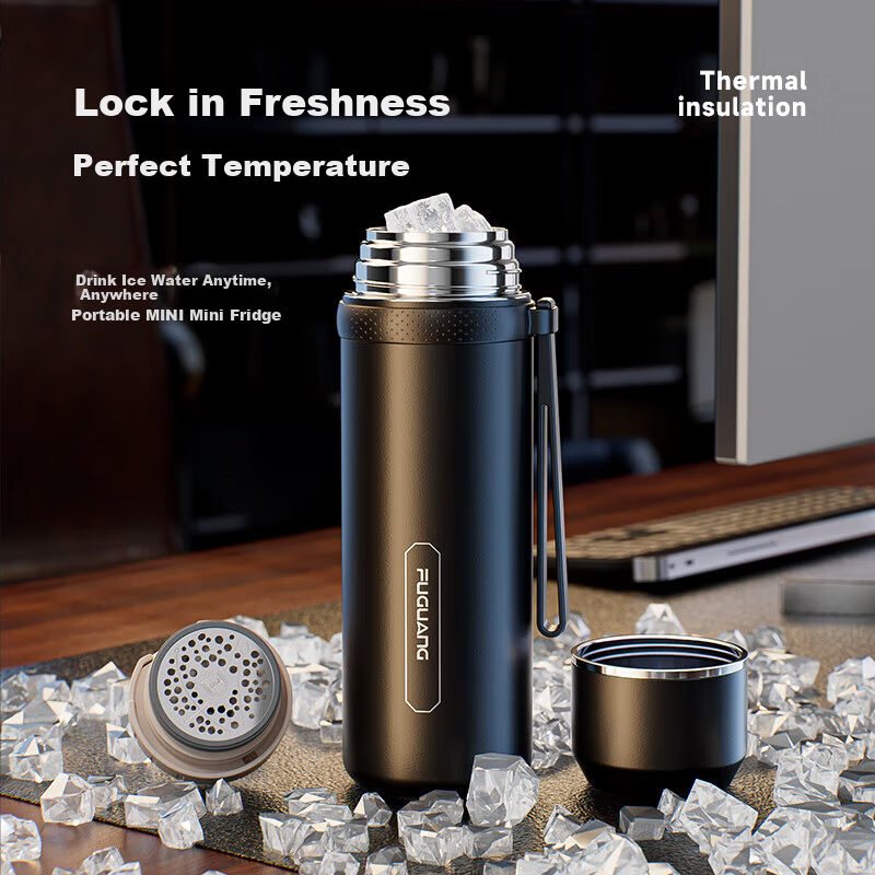 Fuguang Student Insulated Bottle Large Capacity 316L Stainless Steel Water Bottle Car Travel Thermos Business Tea Cup for Men