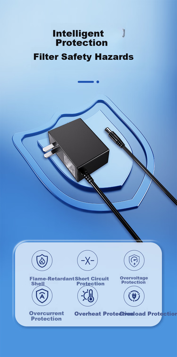 NVV 5V1A Power Adapter Compatible with Hard Drive Enclosures, Set-Top Boxes, Routers, Surveillance Devices, Optical Modems, Fiber Optic Transceivers DC Connector 5.5*2.5mm Universal Round Hole Charger 5