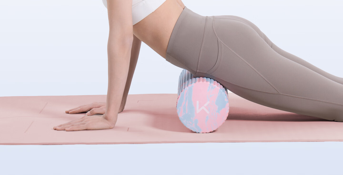 Keep Foam Roller Floating Point Beginner Solid Massage Muscle Relaxation Yoga Stick Ink Wash White Space 10