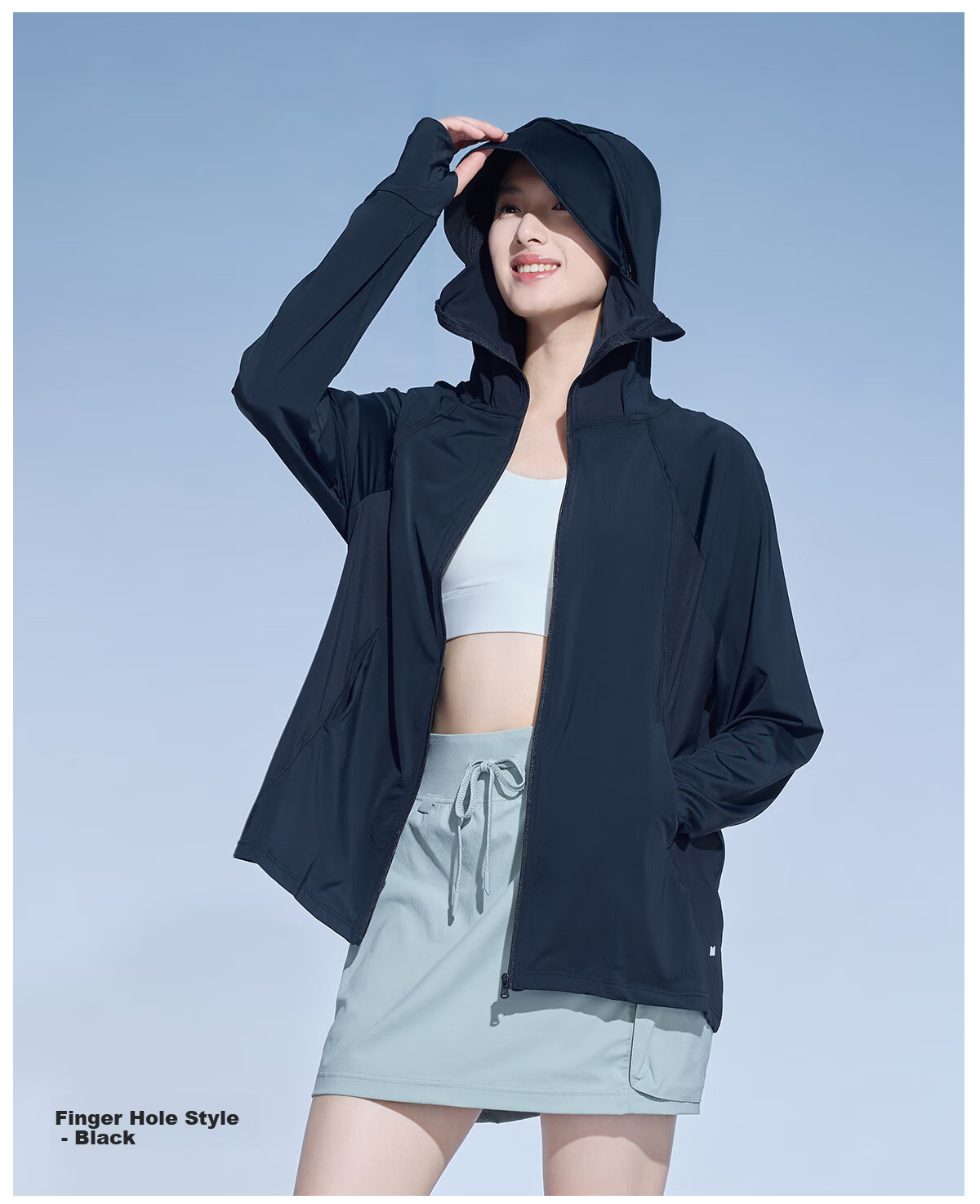Moxun [Zhao Lusi Same Style] Summer Breathable Ice Titanium Yarn Ice Silk Cooling Outdoor Sun Protection Jacket 21