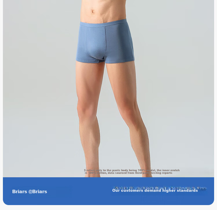 Beianshi Disposable Men's Boxer Briefs Modal Sterilized Wash-Free Travel Portable 6-Pack Smoke Gray + Gray Blue 3XL 4