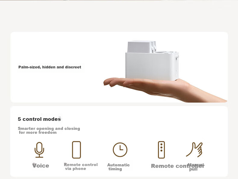 Mijia Hidden Smart Curtain Xiaomi Smart Electric Curtain Voice Control Smart Home Integration 5