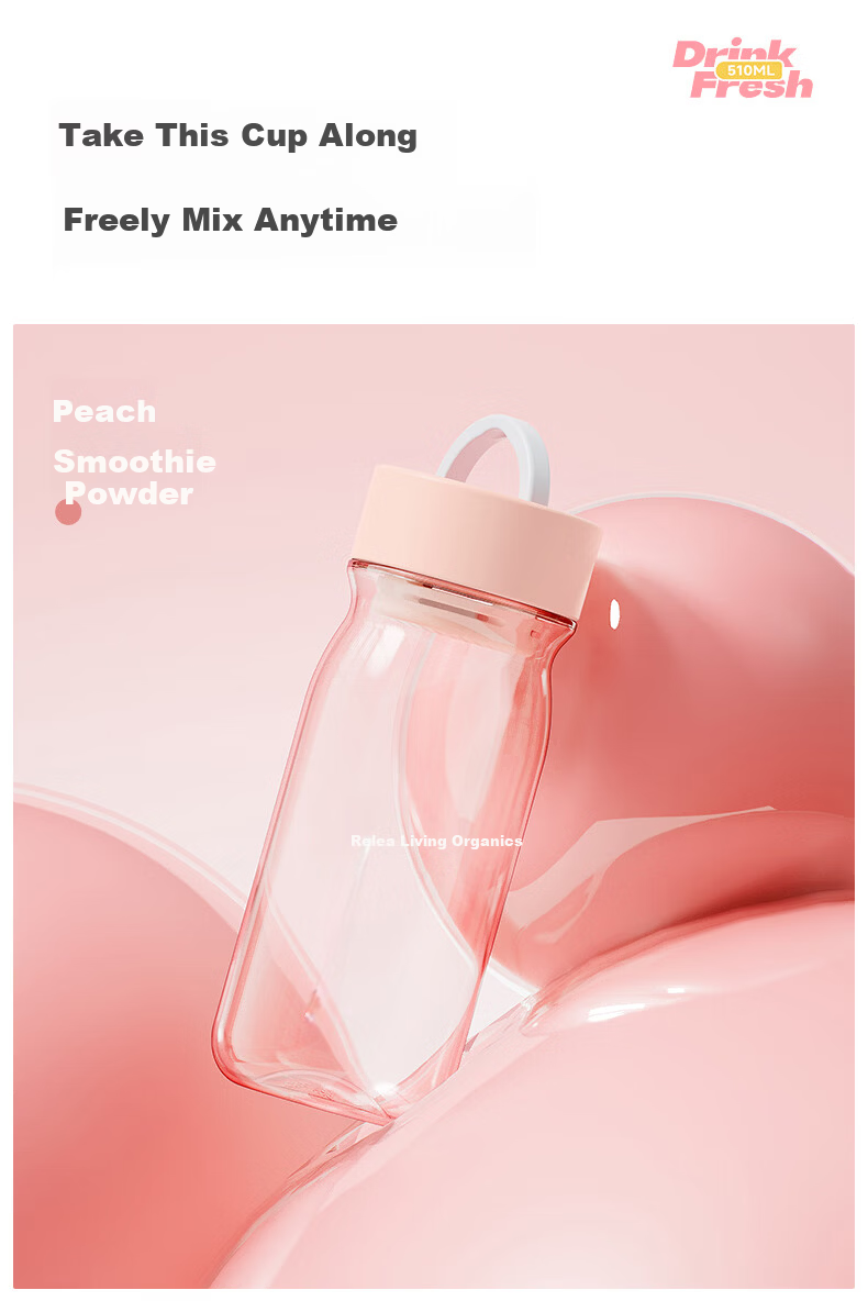 RELEA Sports Water Bottle for Women High-Value 2026 New Tea Infuser Cup High-Temperature Resistant PPSU Plastic Student School Cup 6