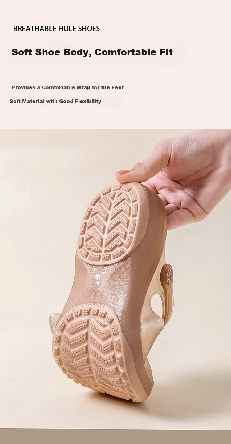 VEBLEN Women's Summer Breathable Outdoor Travel Rainproof Sandals Beach Hole Shoes Tea Gold Size 39 VBL6601 7