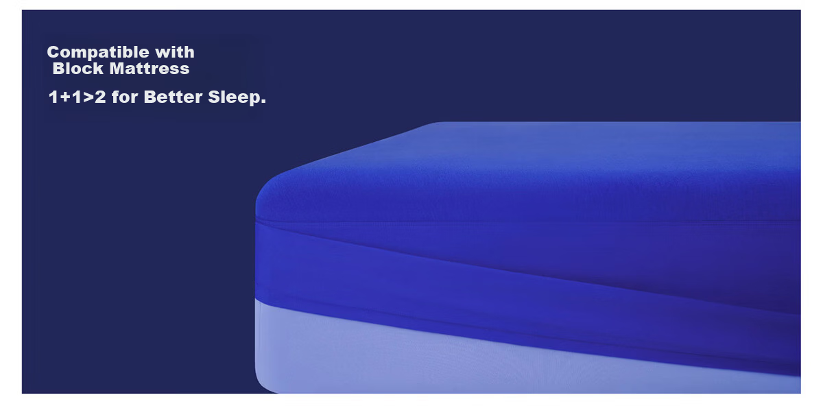 Blue Box Fitted Sheet Mattress Protector Moisture-Wicking Non-Slip Lazy Tencel Fine Denier Modal White 1.2x2m 29