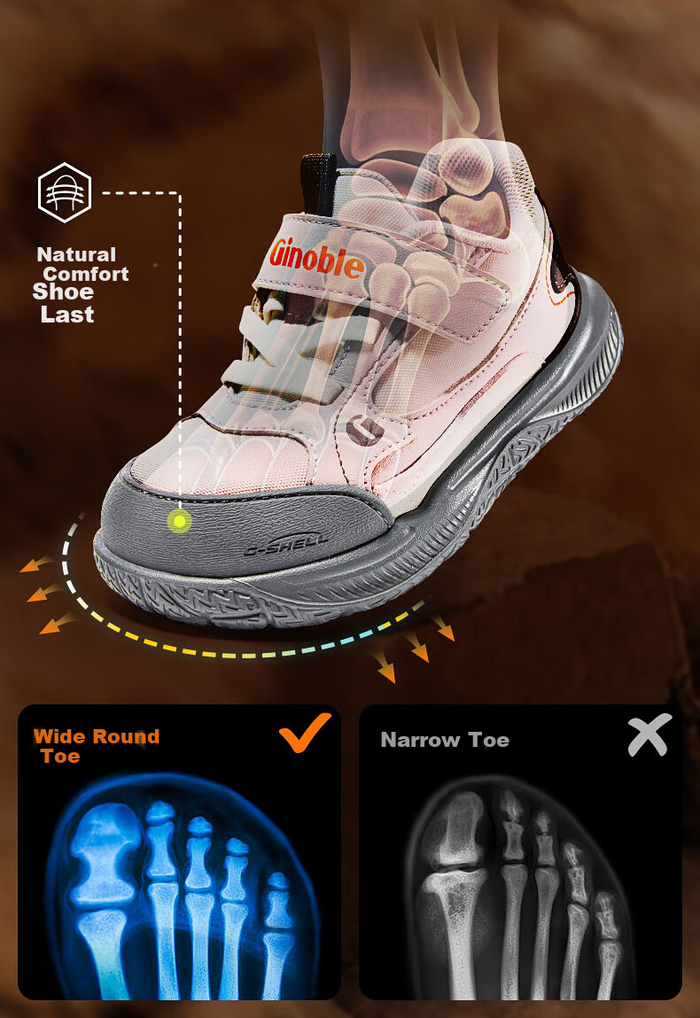 Ginoble Toddler Shoes 2026 Spring New Kids Baby Shoes GW1871 13