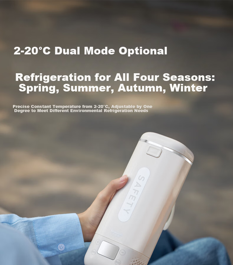Kasenzhi Insulin Cooler Box, Portable Rechargeable Mini Refrigerator, Wireless Thermos Cup, Medicine-Specific Bag for Growth Hormone 30