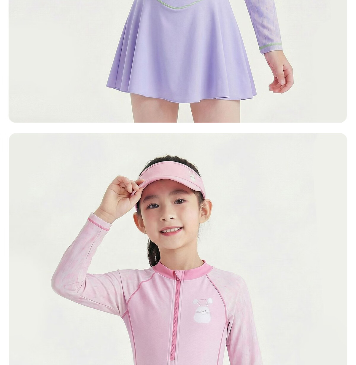 361° Kids Girls One-Piece Long Sleeve Skirted Swimwear Princess Dress Swimsuit 16