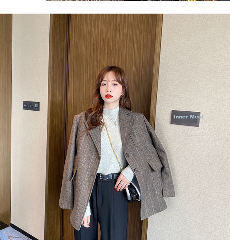 MiiOW Women's Knitted Long Sleeve Semi-Turtleneck Base Layer Sweater Autumn Winter 2025 New High-End Mid-Neck Top 6