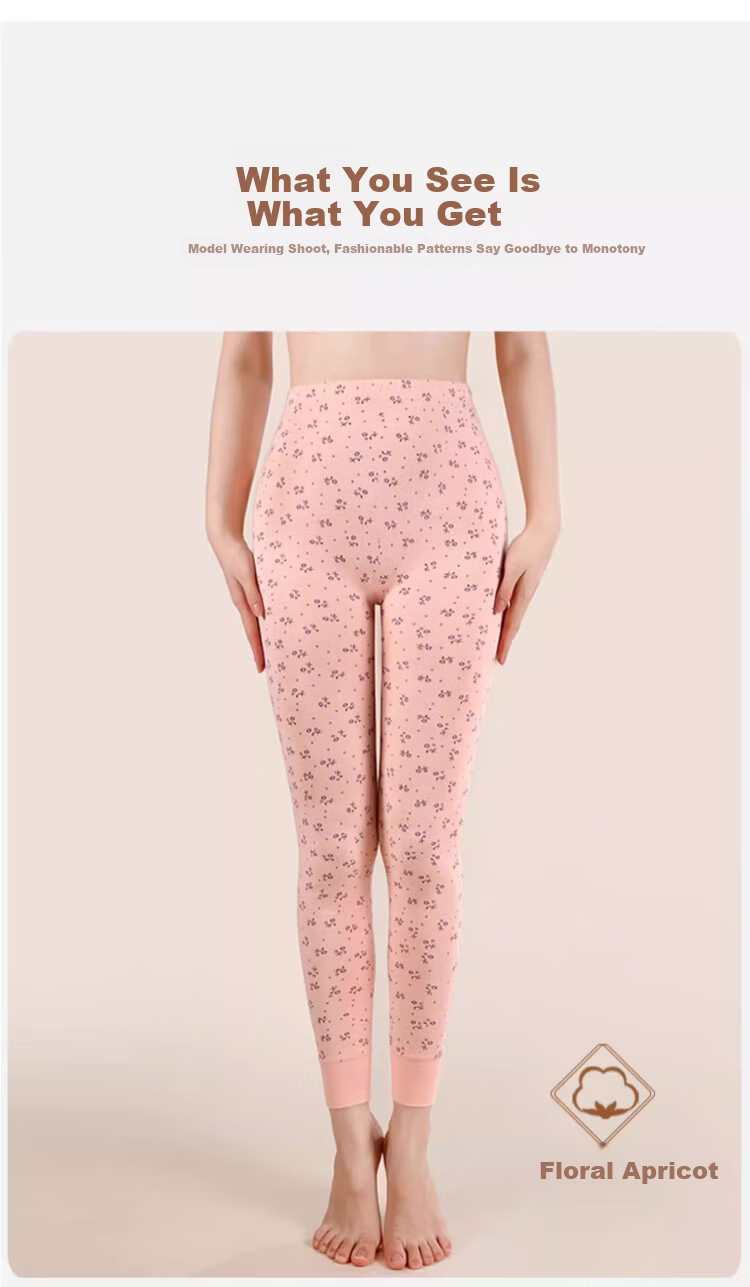 Langsha Women's Cotton Thermal Underwear Pants, Middle-aged and Elderly, Plus Size, Loose Fit, High Waist, Warm Cotton Lined Trousers 14