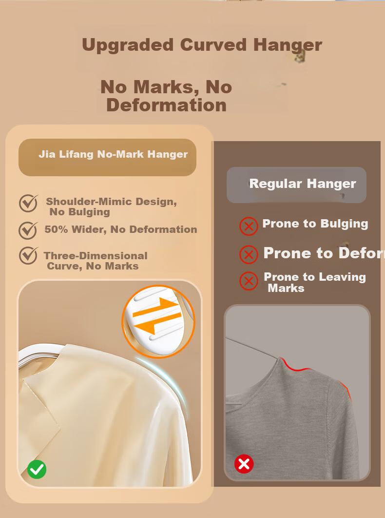 Jialifang Resin Children's Hangers, Non-Slip, Seamless, Thickened Drying Rack, Pack of 10, 35cm, for Infants And Toddlers 7