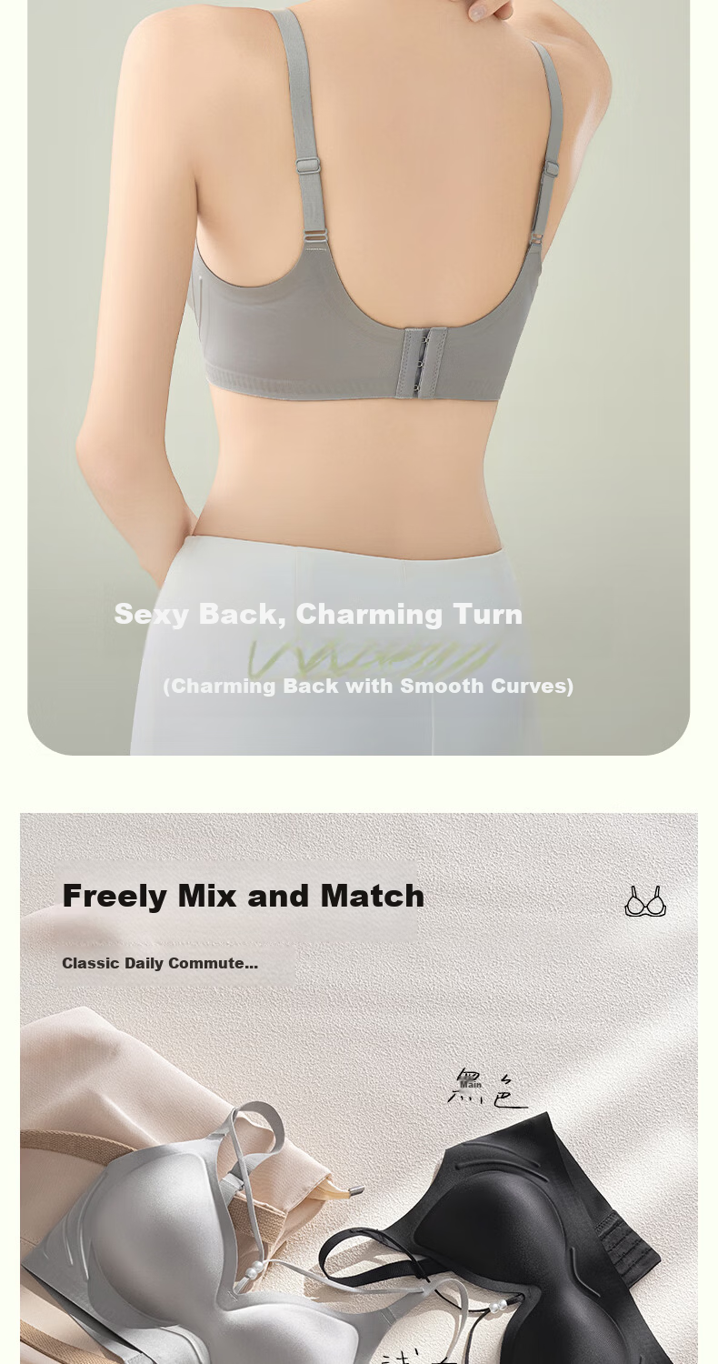 Herbal Essence Satin Lightweight Luxury Sexy Wireless Soft Support Seamless Bra Women's Spring 2026 New Arrival 11