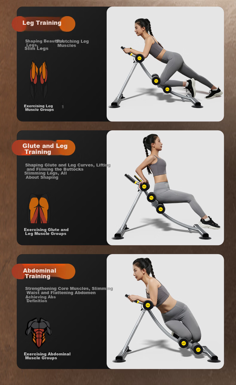 OES Abdominal Crunch Machine Waist Slimming Sit-Up Assistant Home Ab Workout Equipment Indoor Fitness Device 10