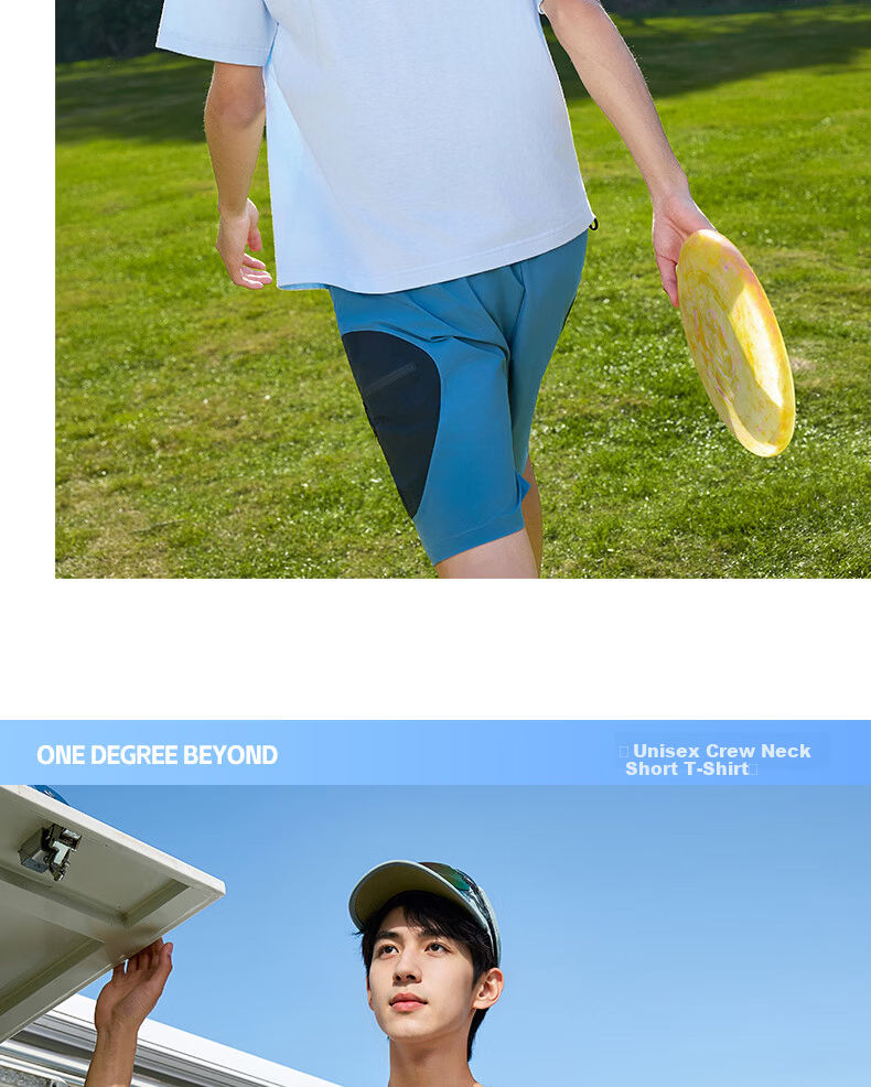 361° Men's T-Shirt Spring Summer New Sports Casual Loose Fit Crew Neck Short Sleeve Top 652629112-2 23