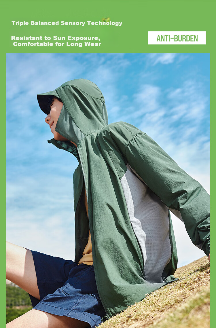 Beneunder Men's Sunscreen Jacket Thin Skin Jacket Ice Silk UV Protection Cooling Breathable Outdoor TS407 4