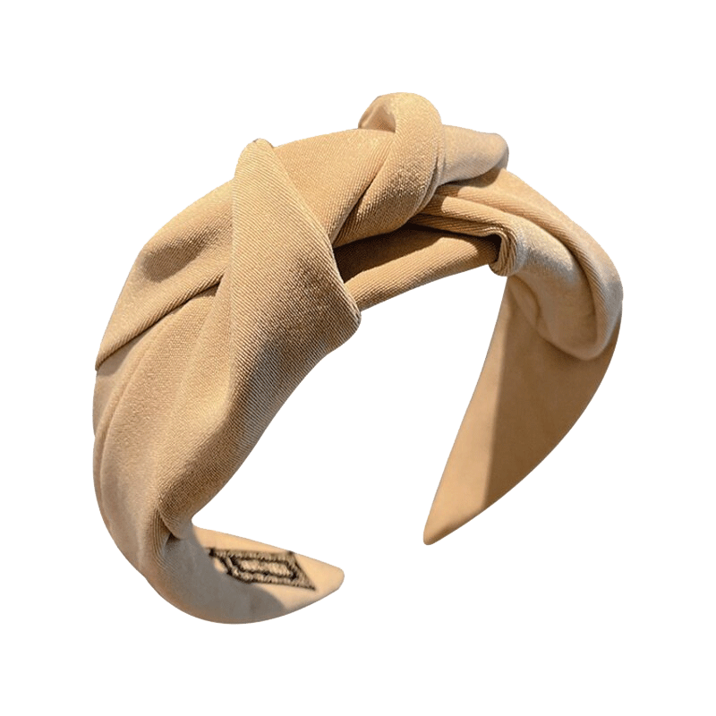 Dongyi Premium High Crown Khaki Wide Headband Women's New Wide Hairband Face Washing Hair Hoop Wide Hair Clip Hair Accessories