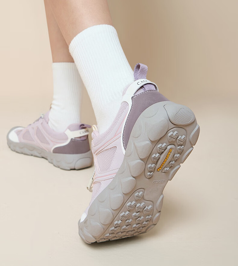 CAMEL Cute Ugly Style Women's Lightweight Outdoor Casual Breathable Elastic Height-Increasing Sports Shoes L26S202180 Purple Size 39 9
