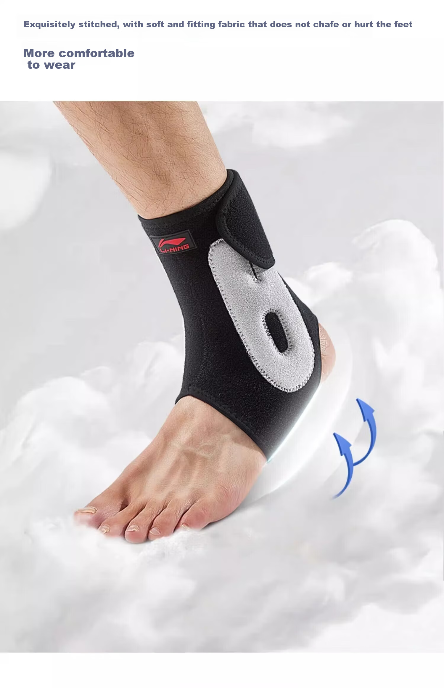 LI-NING Ankle Brace Support for Sprain Ligament Injury Protection Achilles Tendon Recovery for Kids 19