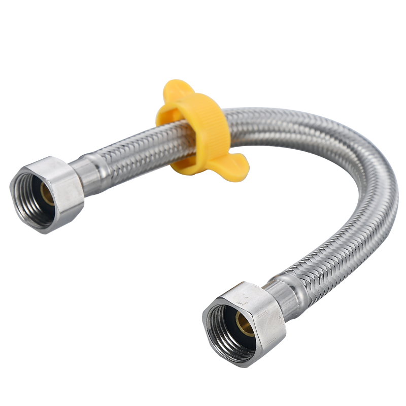 CVBAB 304 Stainless Steel Water Pipe, 30CM Basin Toilet Inlet Hose, Double-Headed Water Supply Pipe, 1/2 Inch Cold And Hot Universal CV703