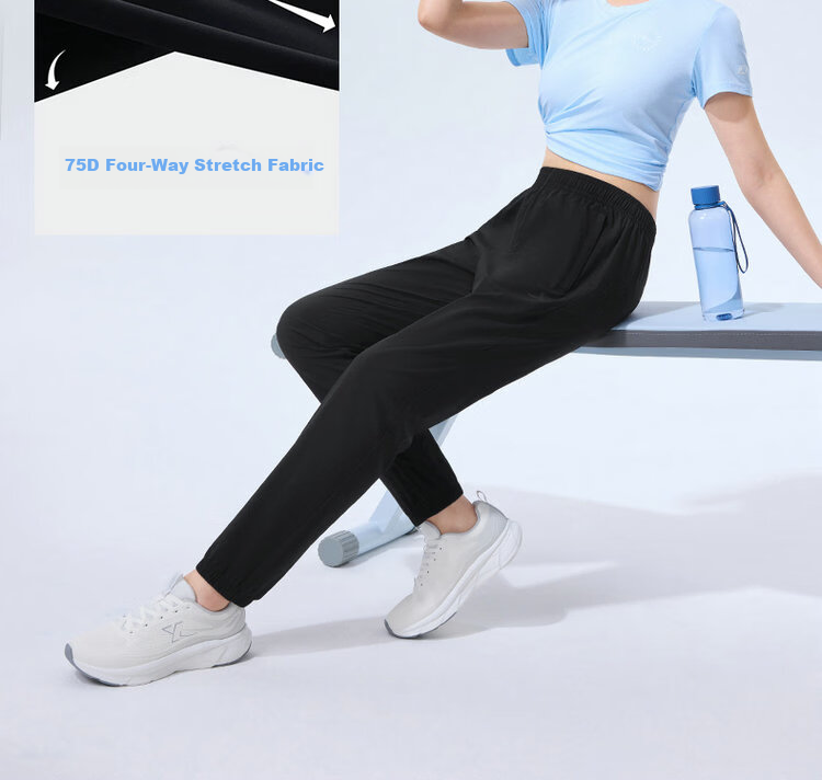 Xtep Women's Sports Long Pants Summer Breathable Moisture-Wicking Quick-Dry Cooling Running Fitness Outdoor 13