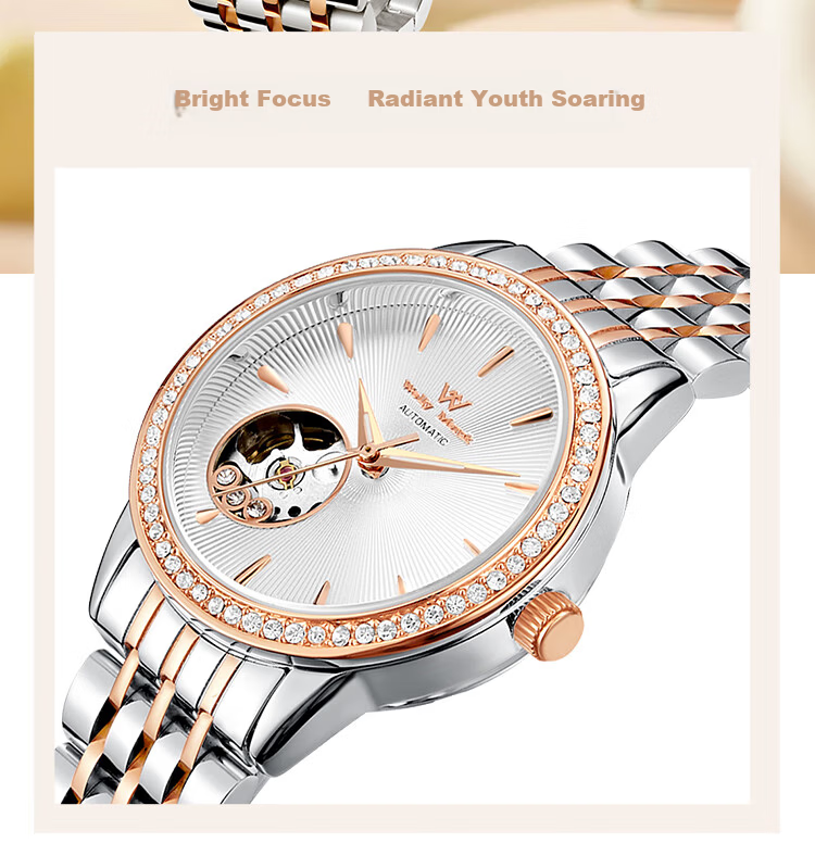 Welly Merck Swiss Watch Lightweight Luxury Minimalist Mechanical Waterproof Women's Watch Birthday Gift 3