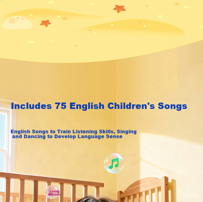 Haiyue Starry Sky Shark Baby 0-Basis English Enlightenment Sound Book Touch Early Education Audio Children's Educational Toy New Year Gift 11