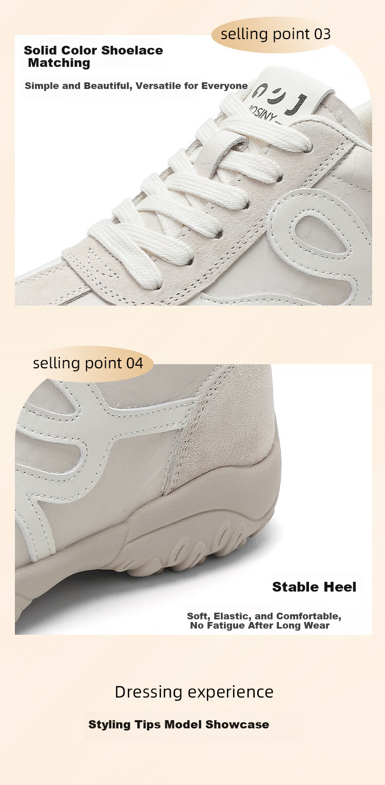 Zhuoshini 7cm Height Increasing German Training Shoes Women Breathable Casual Sneakers Sports Shoes Stylish Versatile Silver Size 38 4