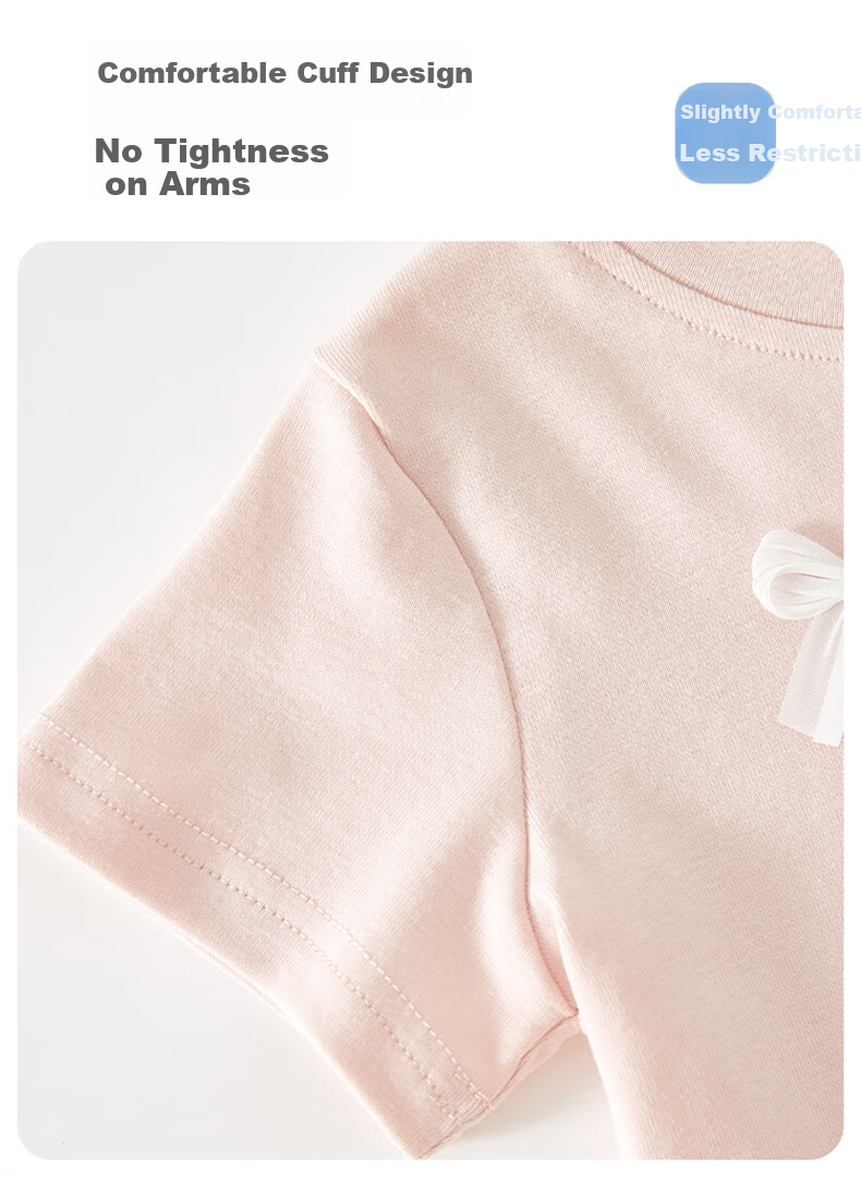 Banxidi Girls Short Sleeve T-Shirt Summer 2026 New Stylish Princess Thin Top Kids Summer Clothing Toddler Apparel 4