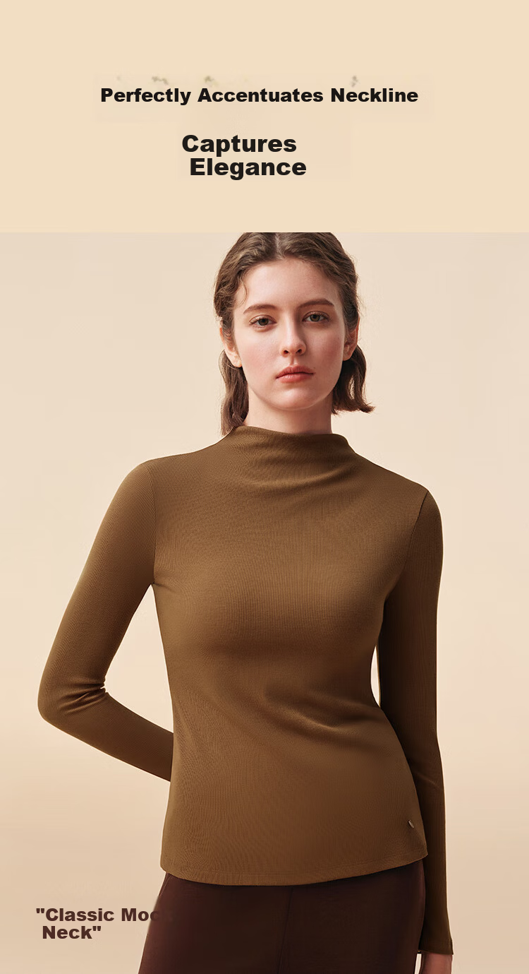 Ubras Yu Shuxin Style Down and Silk Blend Wool Base Layer Women's Early Spring Hazelnut Mousse M 8
