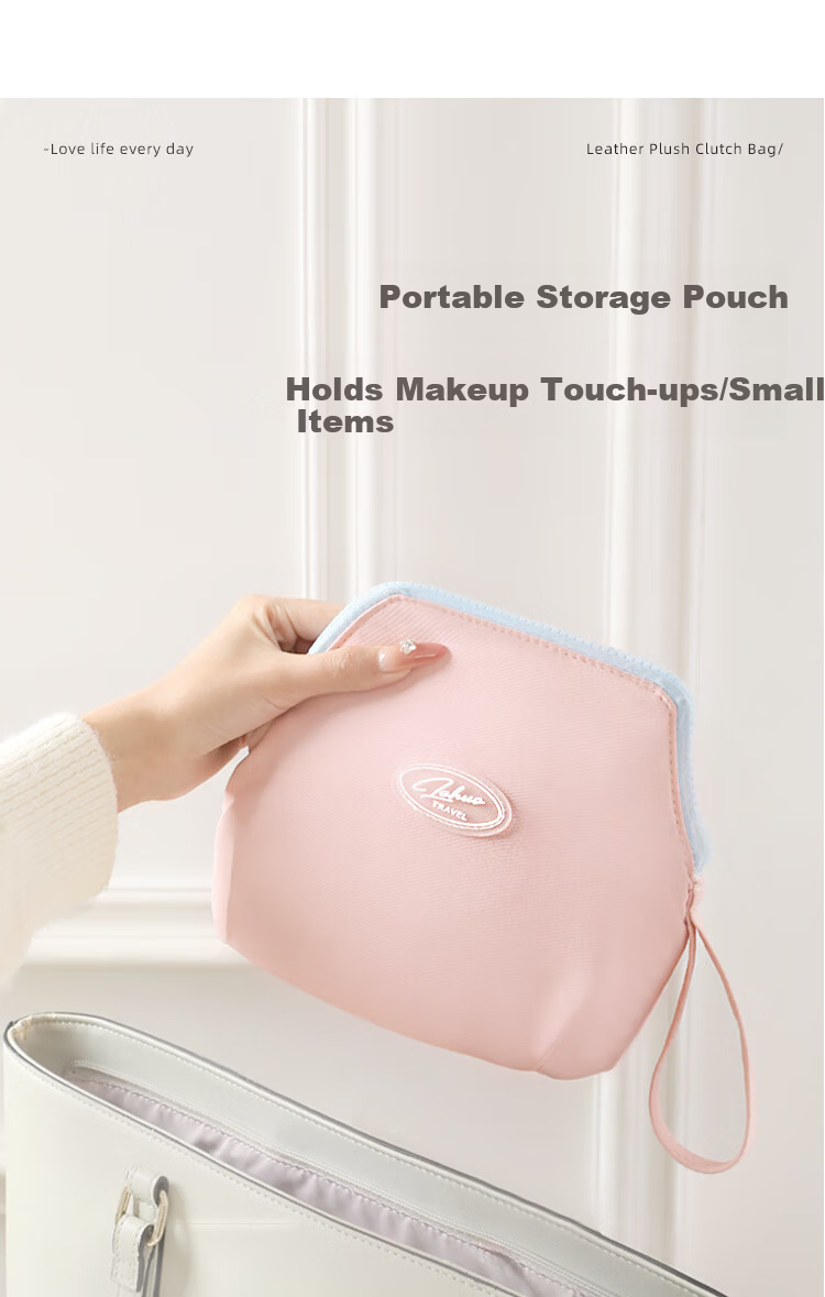 LOHO Travel Makeup Bag Portable Toiletry Skincare Storage Pouch for Women High-End Travel Business Trip Stylish Carry-On 10