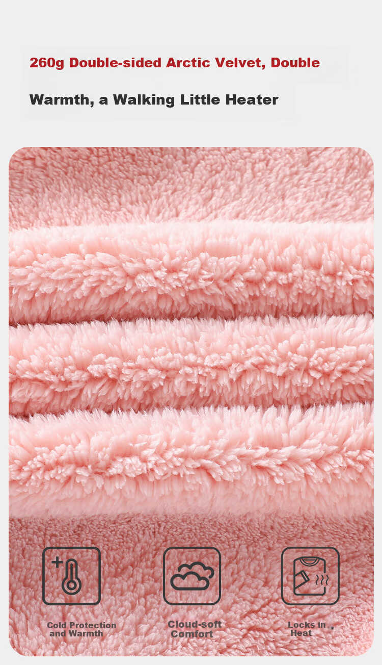 YUZHAOLIN Children's Winter Coral Fleece Pajama Set for Girls, Thickened Warm Homewear with Teddy Bear Design 3