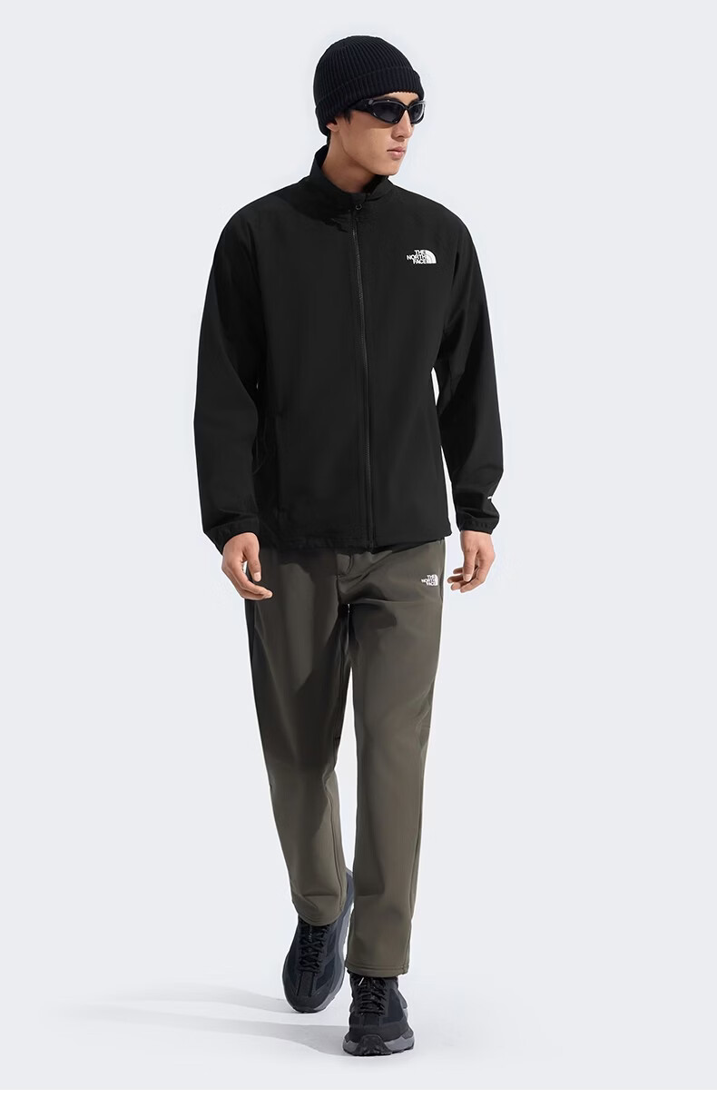 The North Face Men's Softshell Jacket Windproof Water-Repellent Outdoor Jacket 8JS6 Black/JK3 XL 4