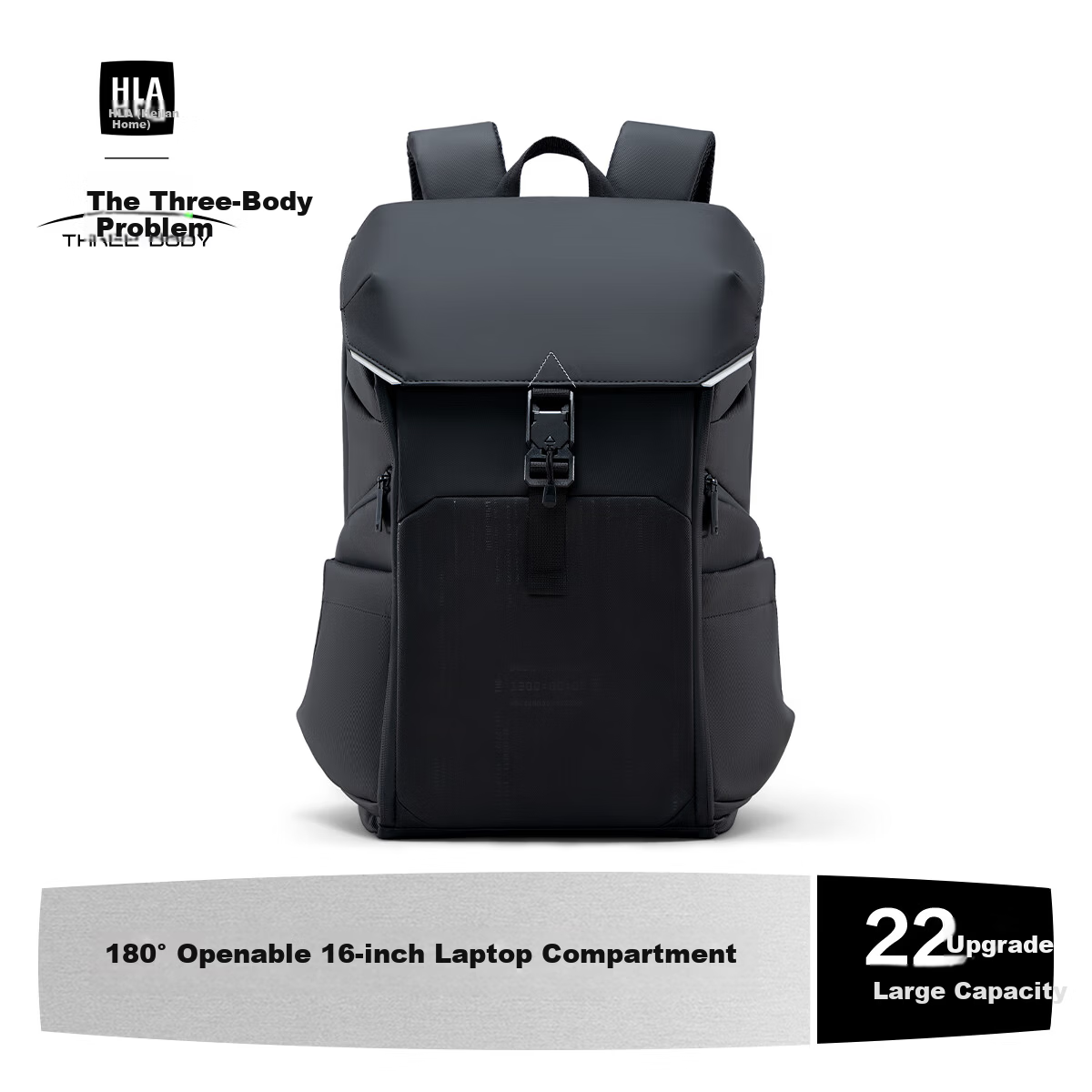 HLA Three-Body Collaboration Men's Backpack Business Travel Commuter Versatile Large Capacity Laptop Bag