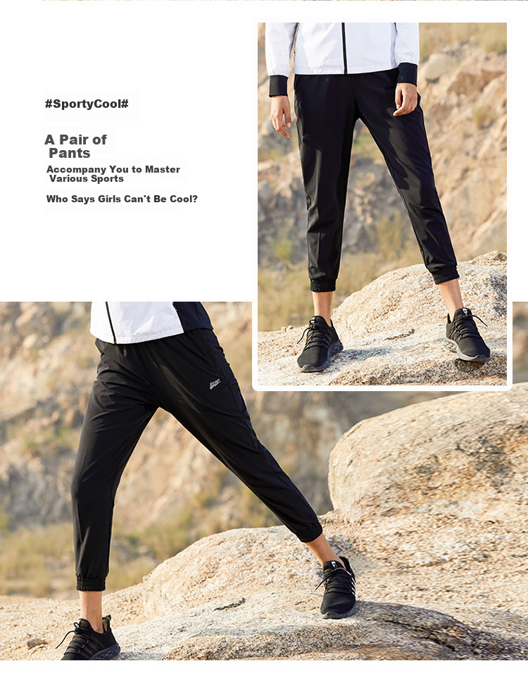 Jordan Women's Sports Pants Casual Summer Lightweight Breathable Quick-Dry Woven Jogger Tapered Pants 10