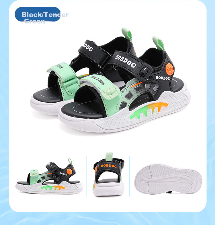 BOBDOG Kids Sandals Summer Boys Versatile Beach Shoes Children's Footwear 105542079 Navy Blue/White Size 27 10