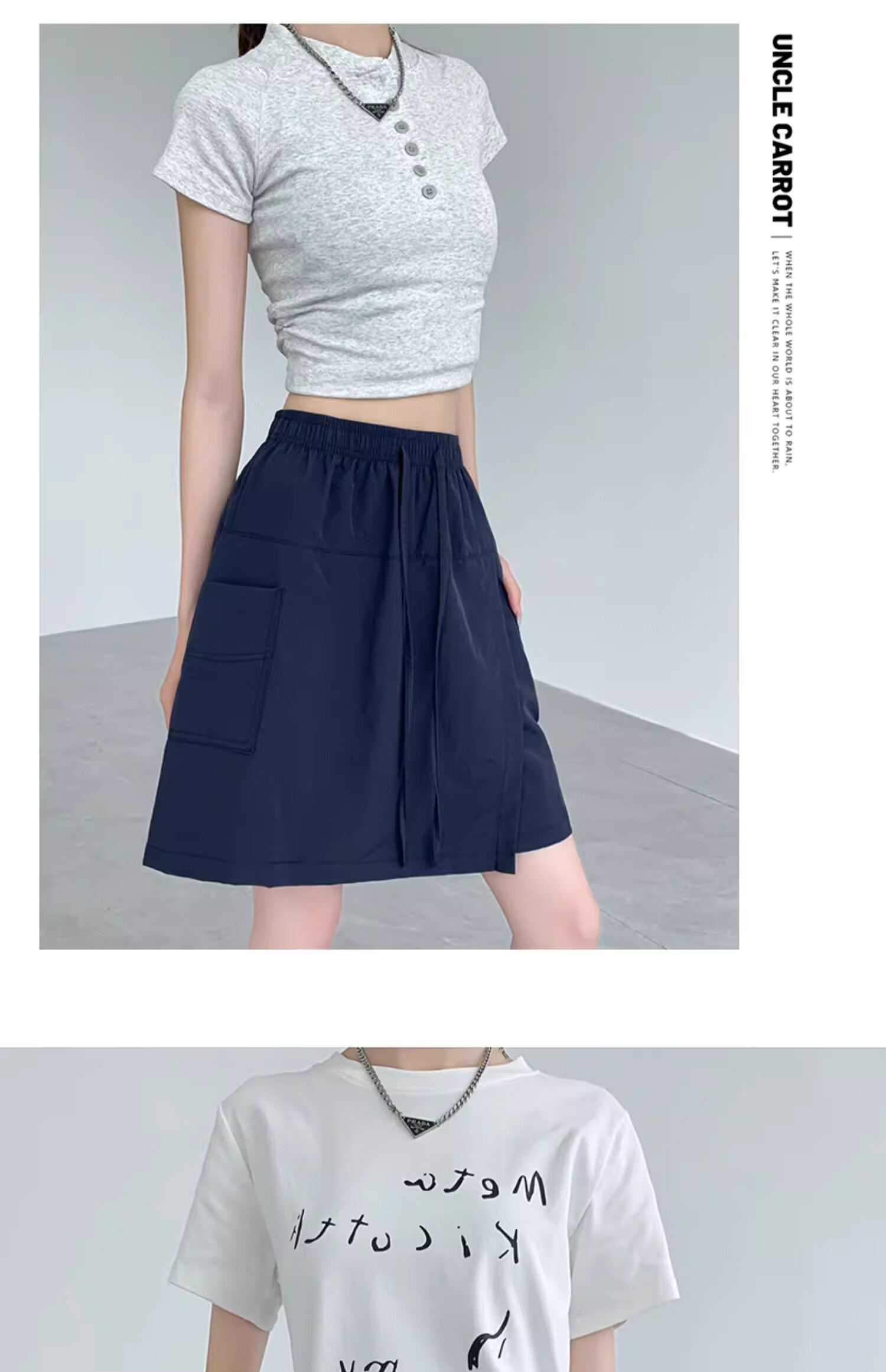 Yishangmei Women's Quick-Dry Summer Shorts 2026 New Ice Silk Casual Sports Skirt Pants Five-Point Shorts Mini Skirt 22