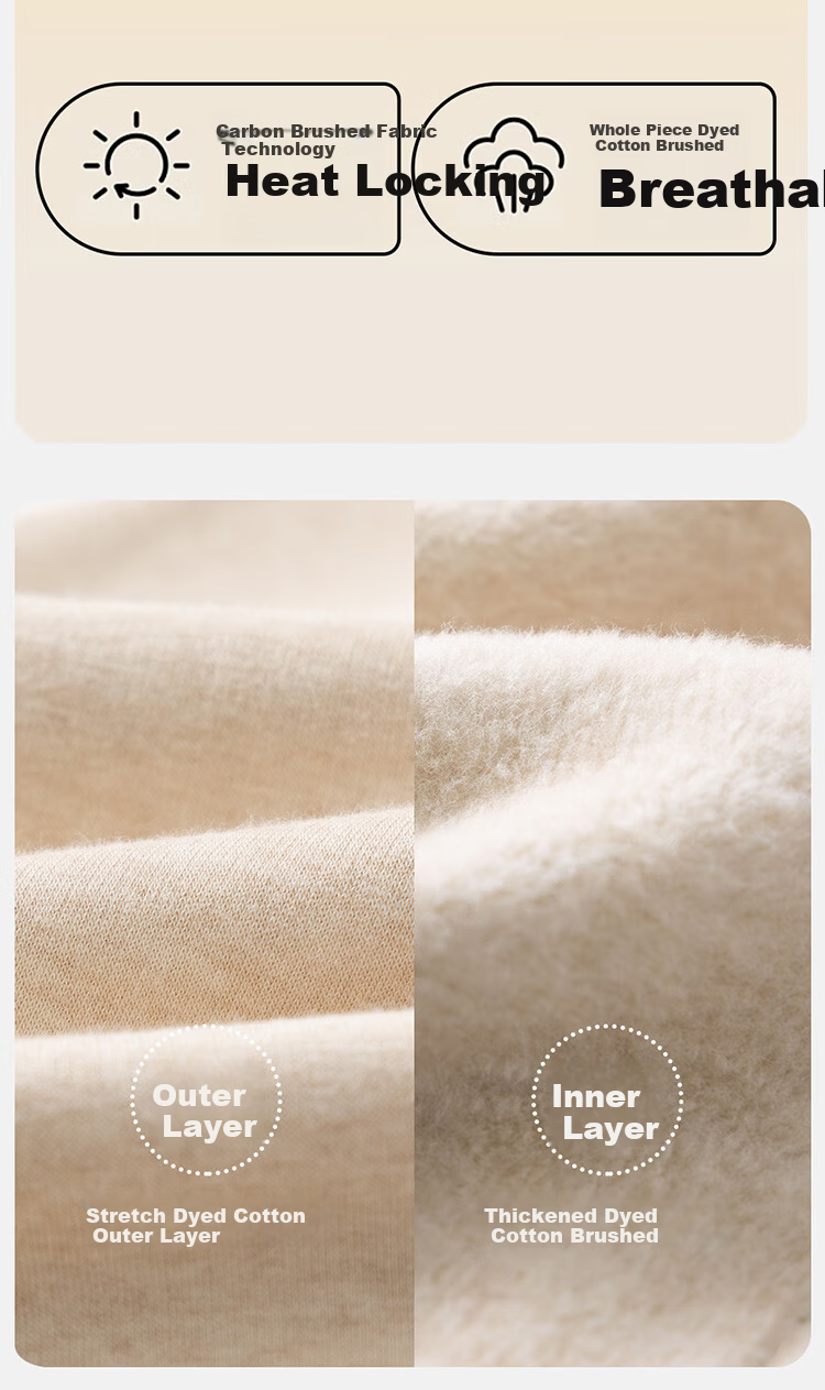 Dingguagua Children's Thermal Pants Single Pack Fleece Lined Thickened Natural Colored Cotton Boys Autumn Long Johns 120 4