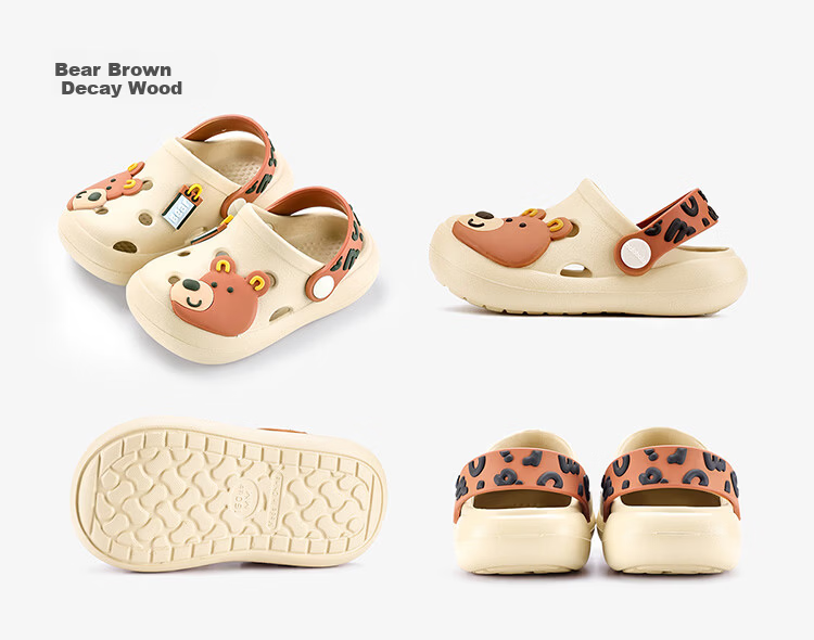 BALABALA Kids Slippers Girls Summer Cartoon Indoor Hole Shoes Cute Breathable Soft Sole Boys Beach Sandals 13
