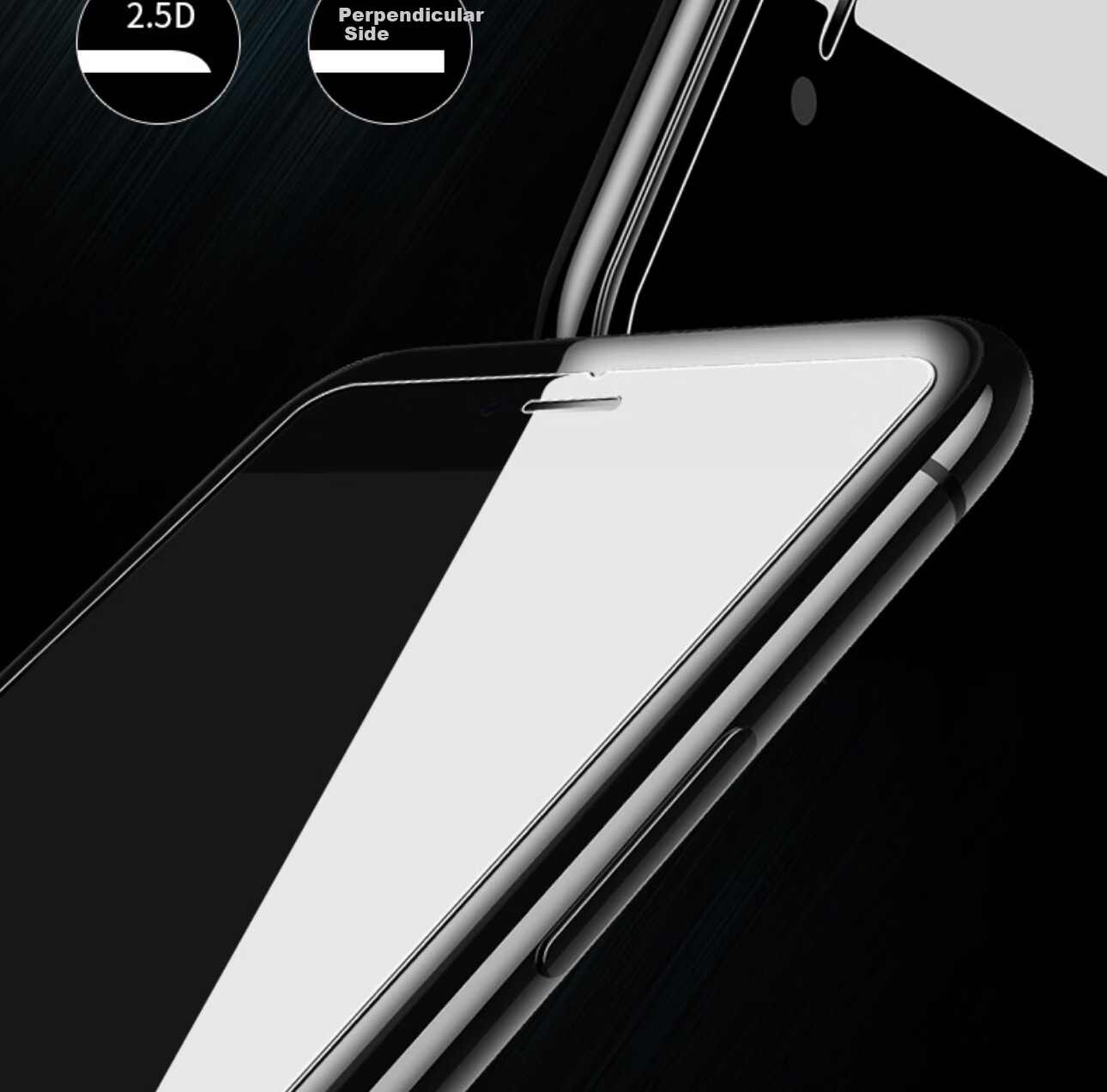 ESCASE Tempered Glass Screen Protector for iPhone 8/7/6s/6 - HD Clear, No White Edges, Non-Full Coverage Front Film 6