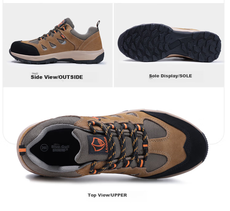 BlueOwl Shield Men's Summer Breathable Anti-Slip Electrician Insulated 10KV Anti-Smash Anti-Puncture Comfortable Work Shoes D206GY Size 39 20