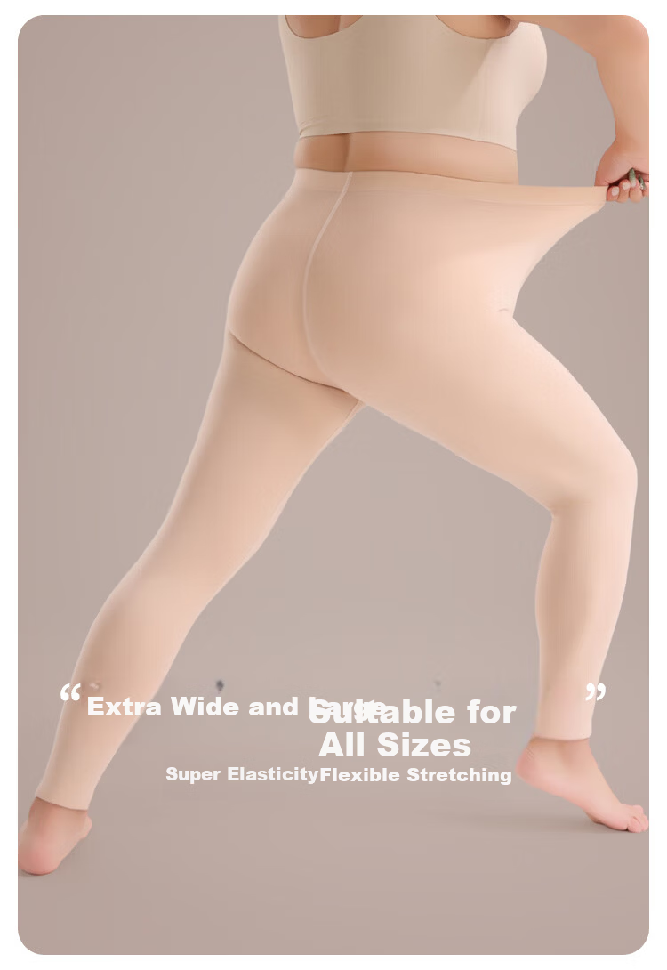 MiiOW [Cashmere Silk] Plus Size Women's Thermal Autumn Pants Fleece-Lined Winter Leggings Thermal Base Layer 3