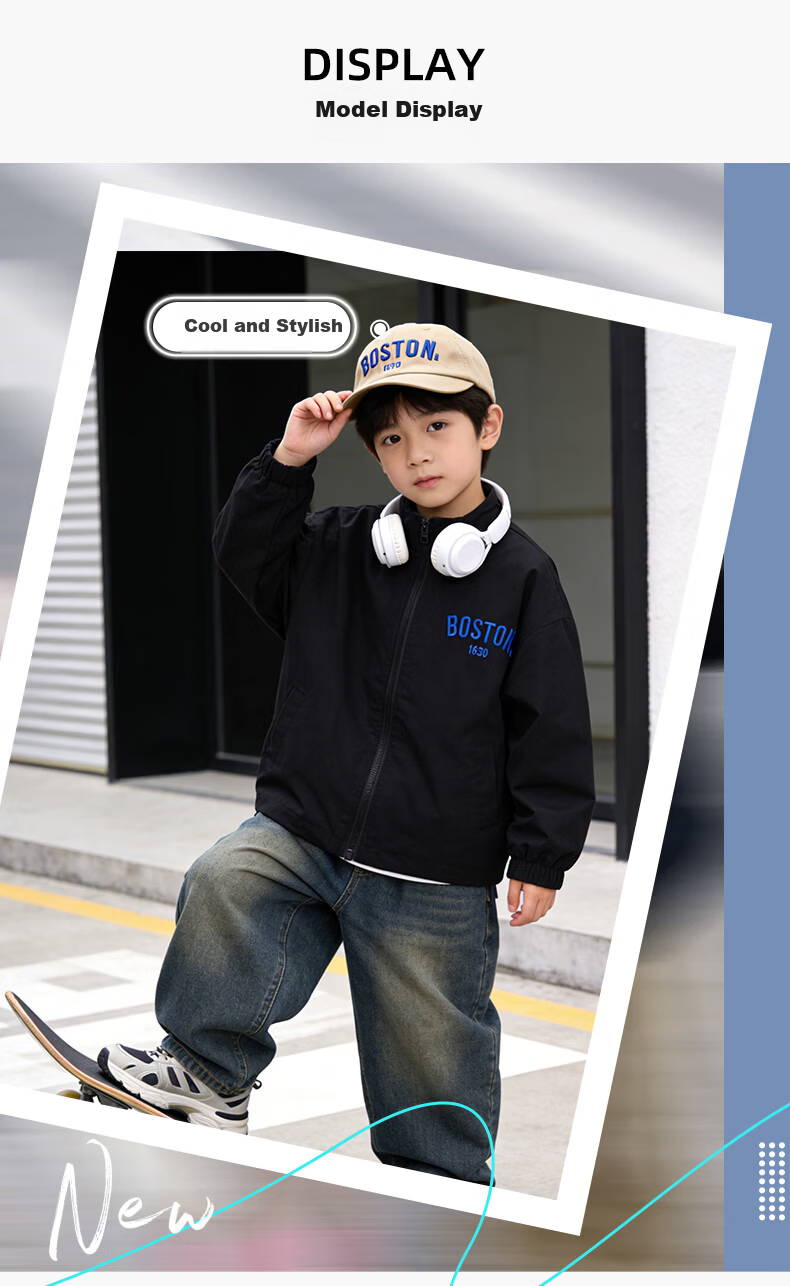 Ousen Kids Baseball Cap Boys Duckbill Hat Korean Style Sunshade Sunscreen Outdoor Skateboarding Sports Casual 2