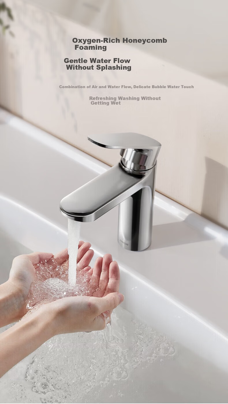 ARROW AE41113GGW-P Bathroom Sink Faucet Hot and Cold Basin Tap 8