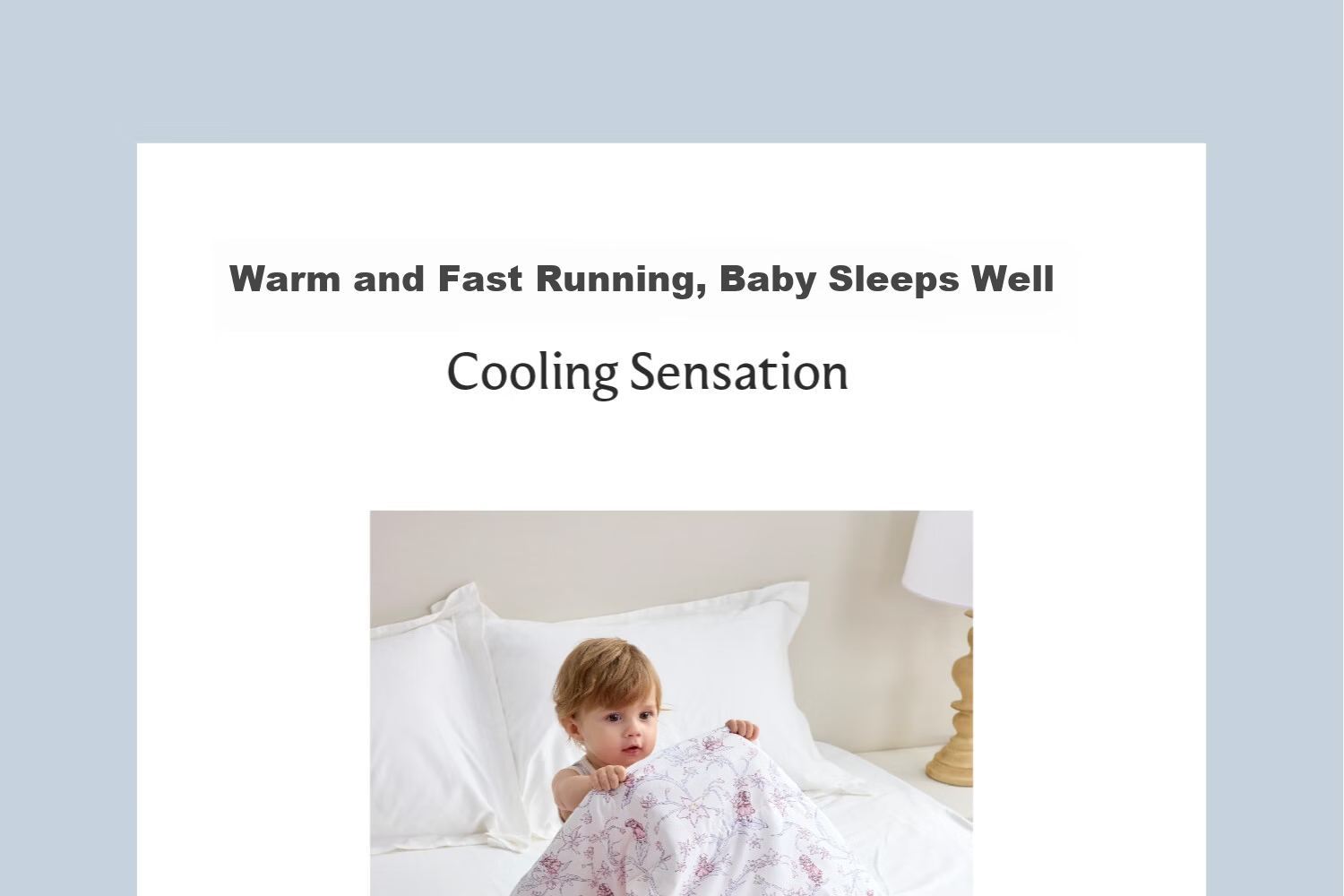 DOMIAMIA Summer Cooling Baby Quilt Antibacterial Air Conditioning Blanket for Newborns, Children's Cooling Quilt, Class A, Tengling 120 4
