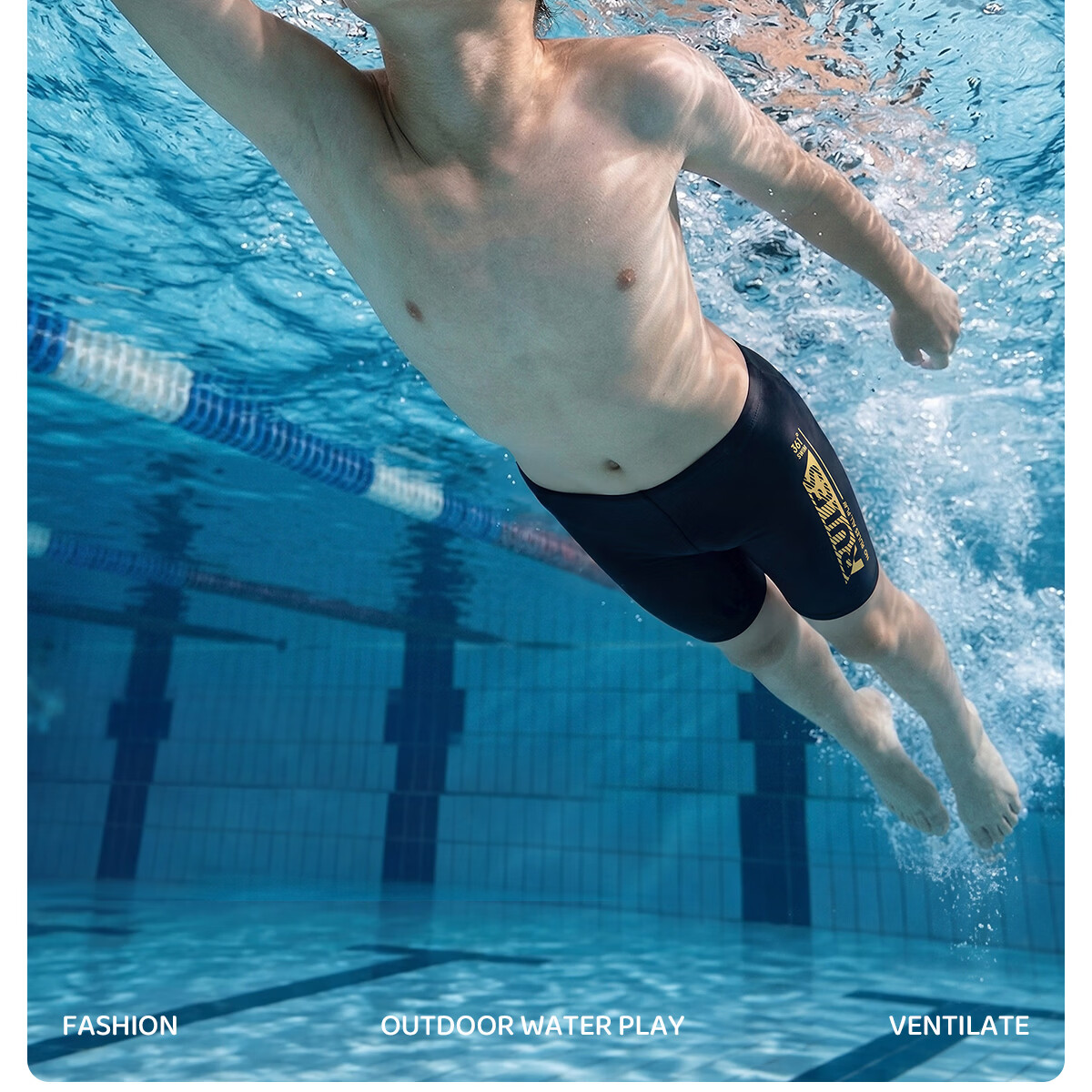 361° Kids Boys Youth Professional Training Swim Trunks Breathable Quick-Dry Sports Shorts Swimwear 1