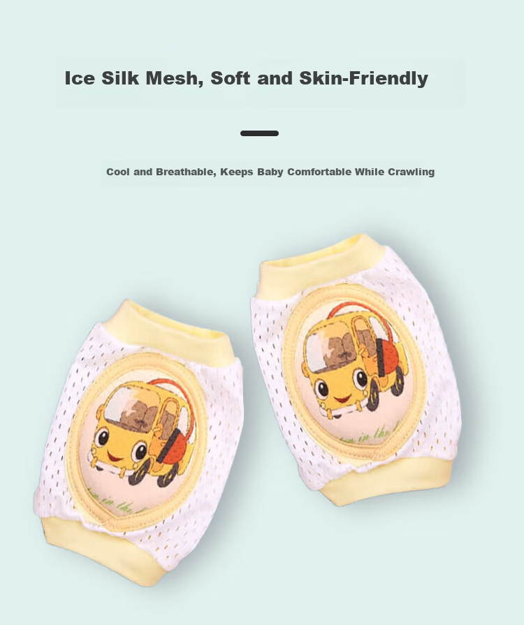 DOCTOR MA Baby Knee Pads Crawling Children's Knee Pads Mesh Breathable Toddler Walking Anti-Fall Knee Pads 2-Pack S1007 5