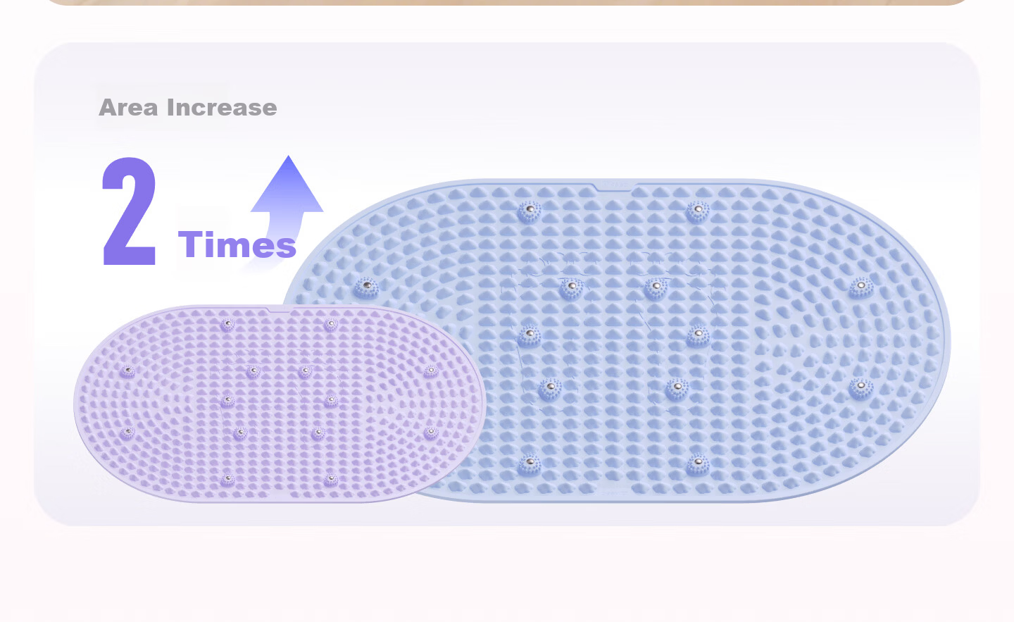 Keep Liquid Soft Silicone Acupressure Board Large Size Food Grade Ultra Slow Running Foot Massage Acupoint Toe Pressure Board Pro - Pink 15
